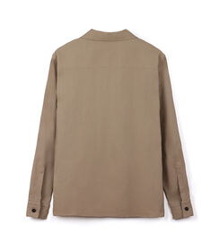 Camicia-giacca beige in cotone da uomo, Valerio 1966, 26Z3T0091COBEIGL, 004 preview