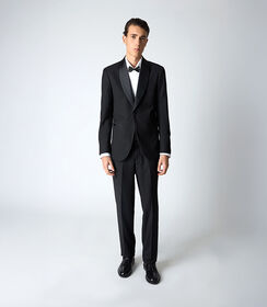 Abito da uomo nero elegante, Valerio 1966, 25R1T0005TSNERO48, 001 preview