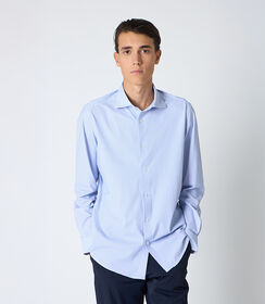 Camicia uomo bianca-azzurro, Valerio 1966, 25R1T2411TSBIAZ42, 001 preview