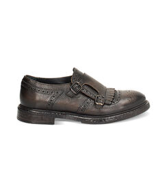 Stringate senza lacci da uomo in testa di moro, Valerio 1966, 2453T4001PEMORO039, 001 preview