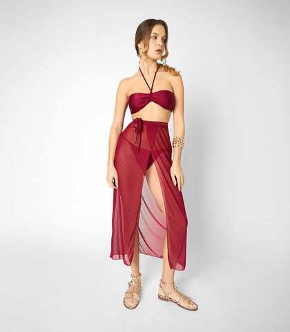 Copricostume da donna bordeaux, Valerio 1966, 25L5T4444LYBORDI, 001