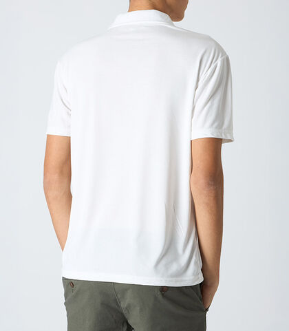 T-shirt uomo con colletto bianca, 25N8T0043TSBIANI, 002