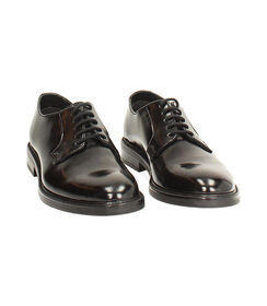 Scarpa allacciata nera con finiture artigianali, Valerio 1966, 2777T4001APNERO040, 003 preview