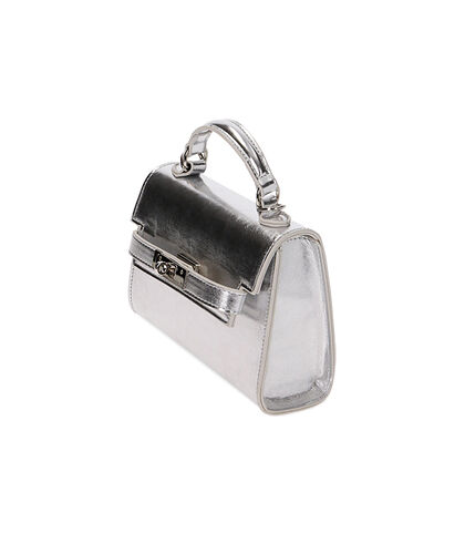 Mini bag argento laminato, Nuova Collezione, 2151T4555LMARGEUNI, 002