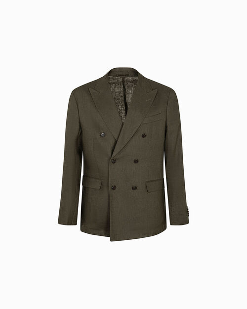 Completo giacca militare in lino, ARMY