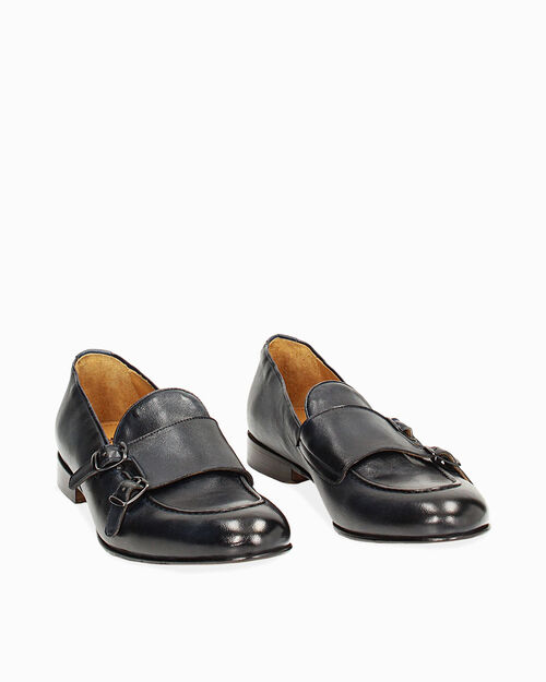 CALZATURA UOMO MOCASSINO PELLE BLUE, BLUE