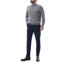 Pantalone blu con piega inglese, Valerio 1966, 24N9T5229TSBLUN44, 003 preview