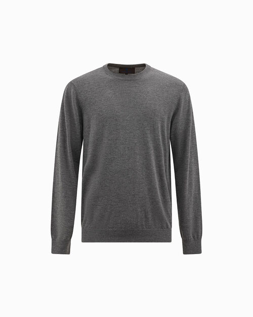 Maglione grigio a manica lunga, GREY