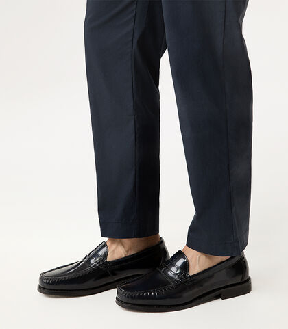 Mocassino blu con mascherina decorativa, Valerio 1966, 27Z1T6101APBLUE039, 002