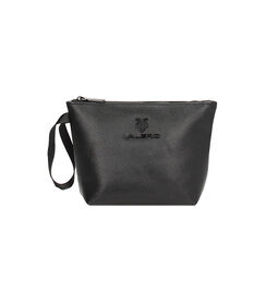 Trousse nera con profili tono su tono, Valerio 1966, 2351T5740EPNEROUNI, 001 preview