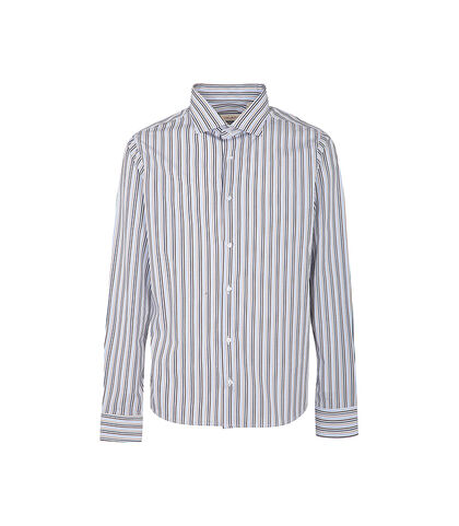 Camicia ml beige-multicolor righe sottili, Valerio 1966, 27Z3T0025COBEMU38, 001