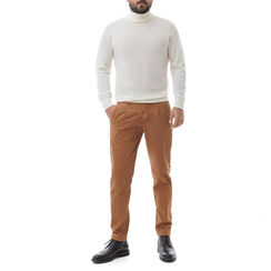 Pantalone marrone di cotone, Valerio 1966, 24N9T5228TSMARR44, 003 preview