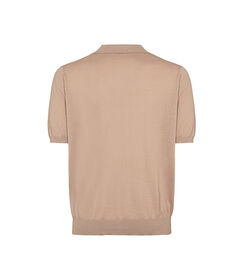 Maglia polo beige colletto classico, Valerio 1966, 27U4T4757COBEIGI, 002 preview