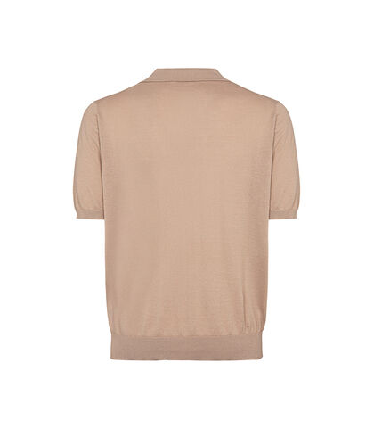 Maglia polo beige colletto classico, Valerio 1966, 27U4T4757COBEIGI, 002