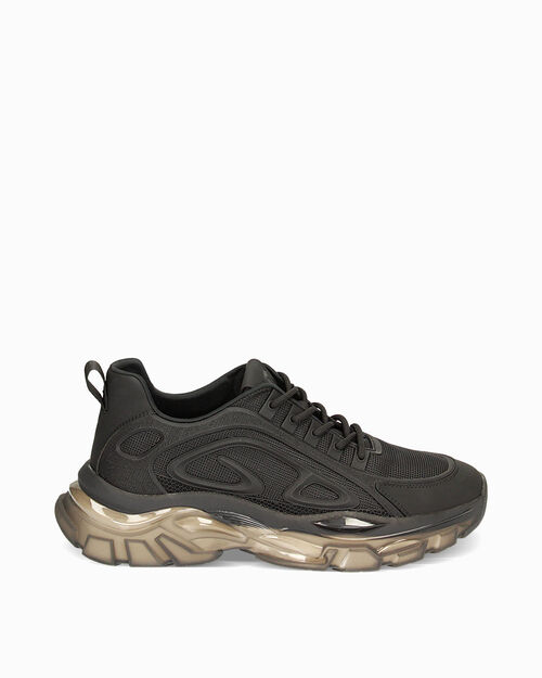 Sneakers Y2k nere in tessuto, BLACK