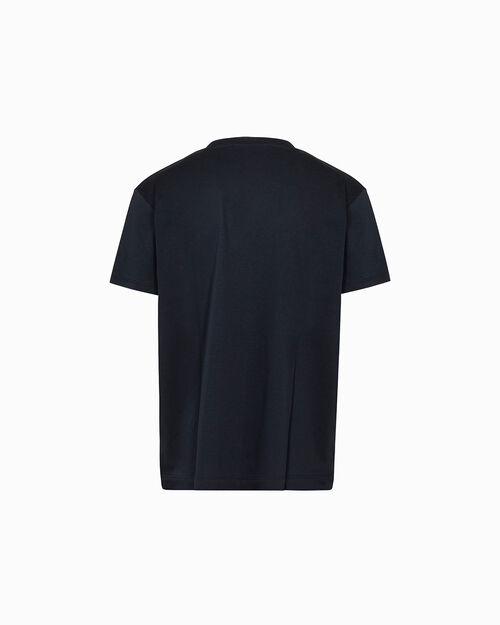 T-shirt blu essenziale, BLUE