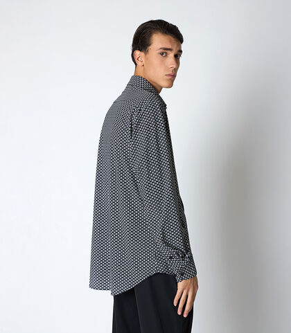 Camicia uomo bianco-nero, Valerio 1966, 25R1T2411TSBINE42, 002