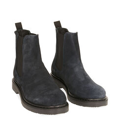 Chelsea boots blu in camoscio, Valerio 1966, 1877T6120CMBLUE039, 002 preview