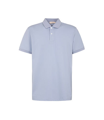 Polo celeste classica con dettagli eleganti, Valerio 1966, 2779T2118TSCELEI, 001