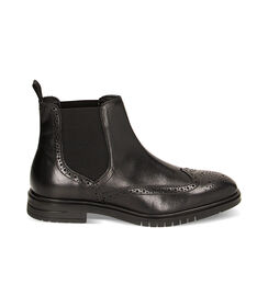 Stivaletti Duilio neri in pelle, Valerio 1966, 2214T4742PENERO042, 001 preview