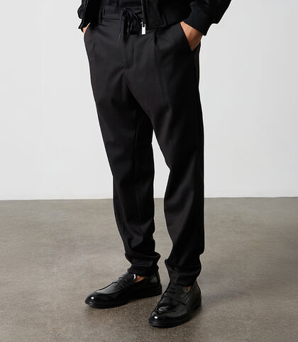 Pantalacci neri in tessuto da uomo, Valerio 1966, 26N9T1992TSNERO42, 002