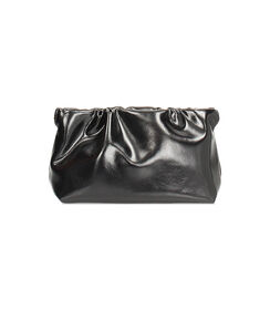 Mini bag nera in materiale lucido, Valerio 1966, 2617T1040EUNEROUNI, 001 preview