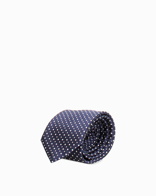 Cravatta blu motivo a pois, BLUE