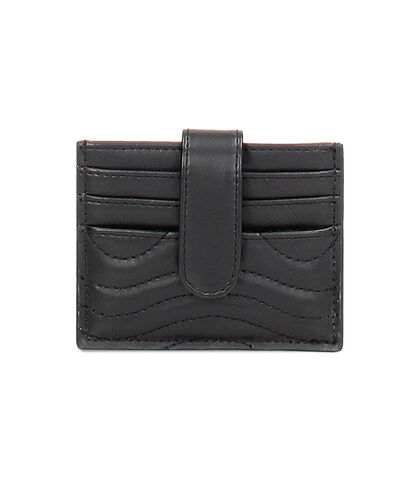 Portafogli da donna nero con chiusura a clip, Valerio 1966, 2351T7712EPNEROUNI, 001
