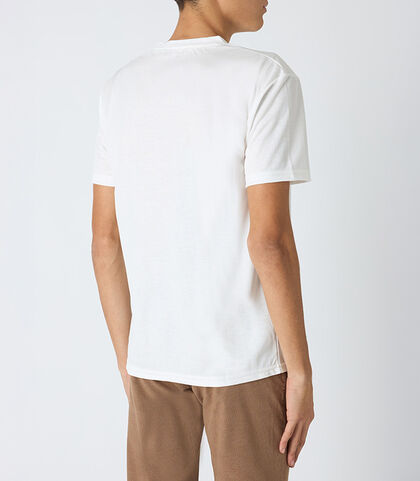 Maglietta da uomo basic, in cotone bianco, Valerio 1966, 25N8T0050COBIANI, 002