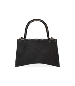 Borsa a tracolla in microfibra nera con pietre nere, Valerio 1966, 2451T6010MPNENEUNI, 003 preview