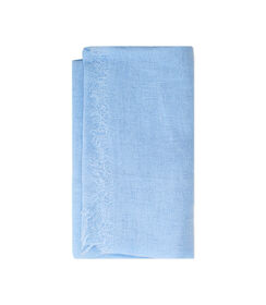 Pashmina celeste con frange leggere, Valerio 1966, 27Z2T1008LNCELEUNI, 001 preview