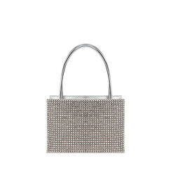 Borsa a mano da donna argento con pietre, Valerio 1966, 2551T6123LPARGEUNI, 004 preview