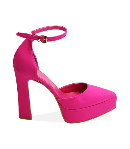 WOMEN SHOES OPEN SHANK LYCRA FUCS, 21N2T8611LYFUCS035, 001