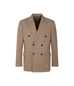 Completo giacca marrone-beige a righe sottili, Valerio 1966, 2786T1001TSMABE42, 001 preview