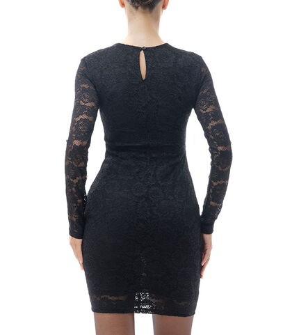 Vestito nero in pizzo, Valerio 1966, 24Z8T2005TSNEROI, 002