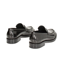 Mocassino nero in pelle abrasivata, Valerio 1966, 24N4T6507APNERO039, 003 preview