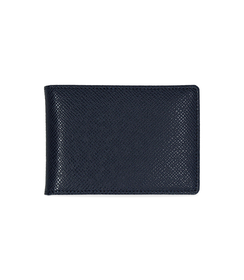 Portafoglio blu in pelle, Valerio 1966, 10A4T1708PEBLUEUNI, 001 preview