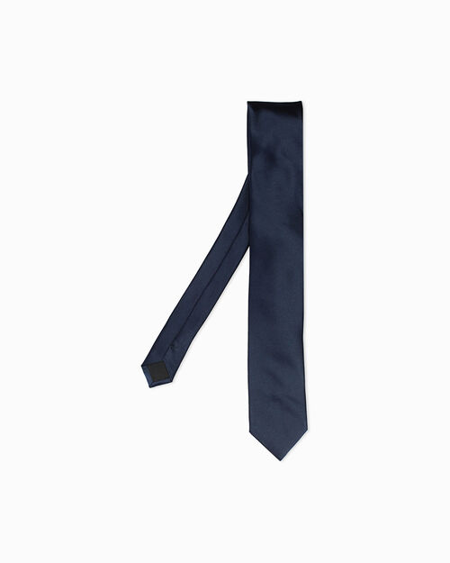 Cravatta blu navy raffinata, NAVY BLUE