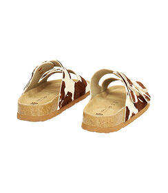 Sandali bassi da donna con stampa animalier marrone, Valerio 1966, 25R3T6701CWMUMA036, 004 preview