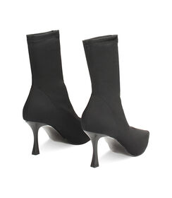 Tronchetto nero in lycra, tacco 8 cm, Valerio 1966, 2421T6301LYNERO035, 003 preview