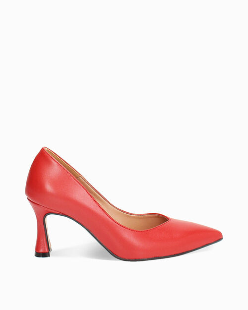 D&eacute;collet&eacute; rosso, tacco 7 cm, RED