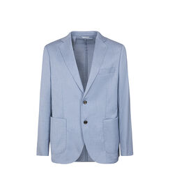 Giacca celeste con dettagli sartoriali, Valerio 1966, 2786T2525TSCELE42, 001 preview