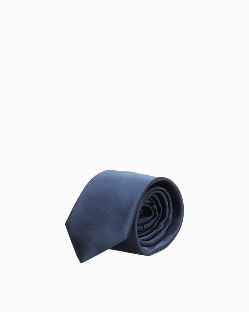 Cravatta blu navy raffinata, NAVY BLUE
