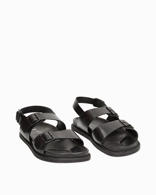 Sandali neri in pelle, BLACK
