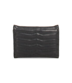 Portafogli da donna nero compatto, Valerio 1966, 2351T3614EPNEROUNI, 003 preview