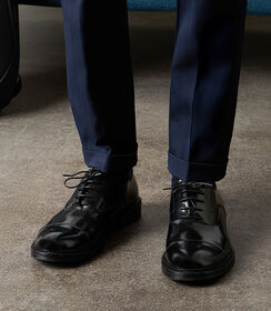 Allacciati neri in materiale abrasivato, Valerio 1966, 2653T1551APNERO041, 002 preview