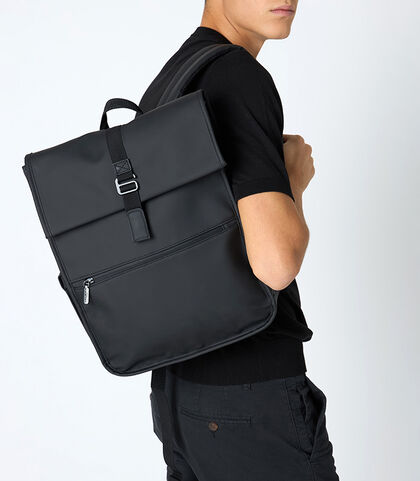 Zaino nero slim, Valerio 1966, 23L4T4748EPNEROUNI, 002