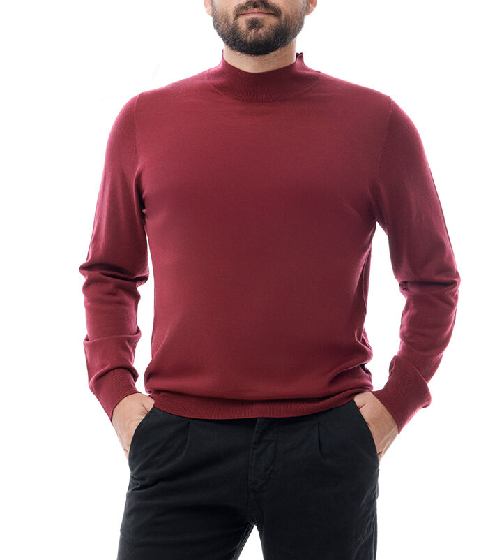Maglioncino bordeaux uomo outlet