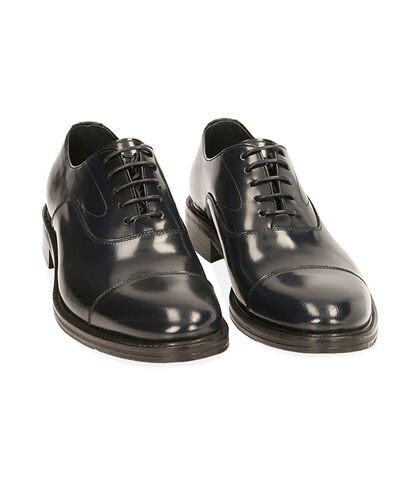 Stringate blu in pelle abrasivata , Valerio 1966, 1953T4551APBLUE039, 002