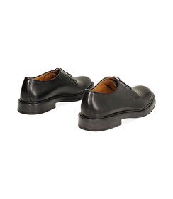MAN SHOES OXFORD LEATHER NERO, Valerio 1966, 2453T1145PENERO039, 003 preview